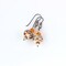 Brown and Copper Lampwork Earrings with Burnt Orange Crystals product 4